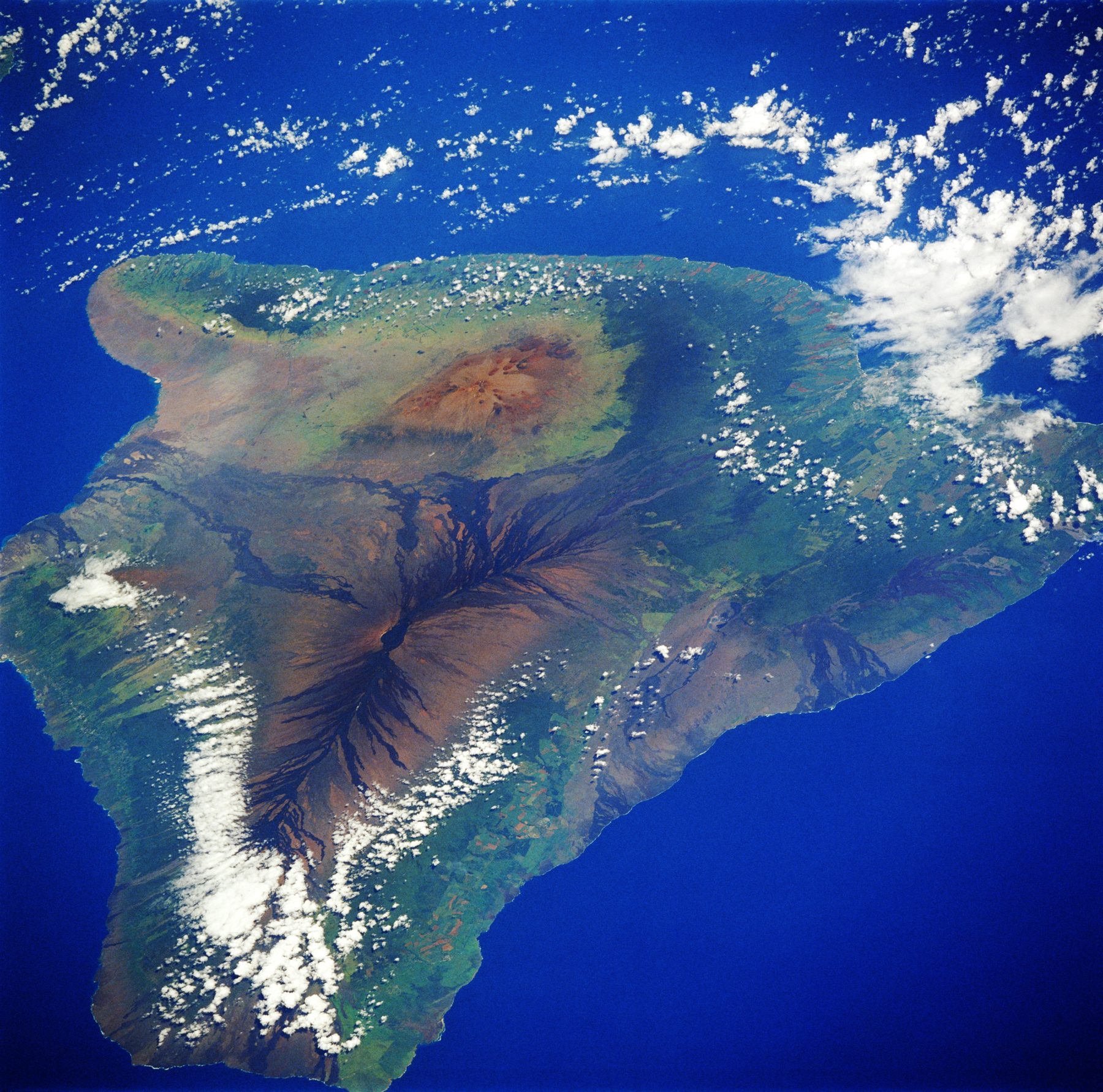 NASA satellite view of Hawaiʻi Island