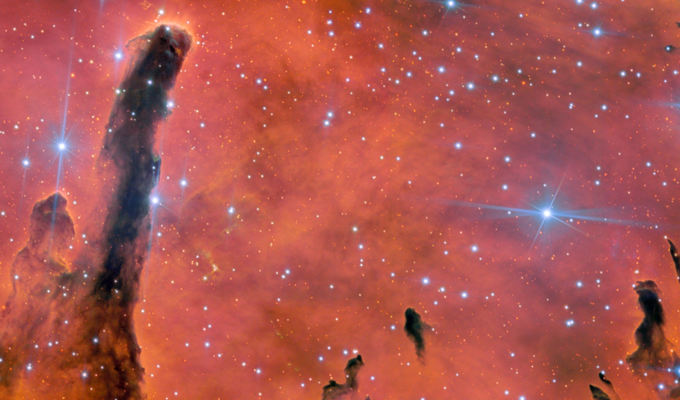 Ua ʻŌhiʻa Lani: the glowing red emission nebula and open star cluster NGC 6820, imaged by Gemini North